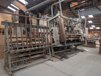 a large machine that is inside of a building