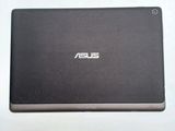 the back of a laptop with the asus logo on it