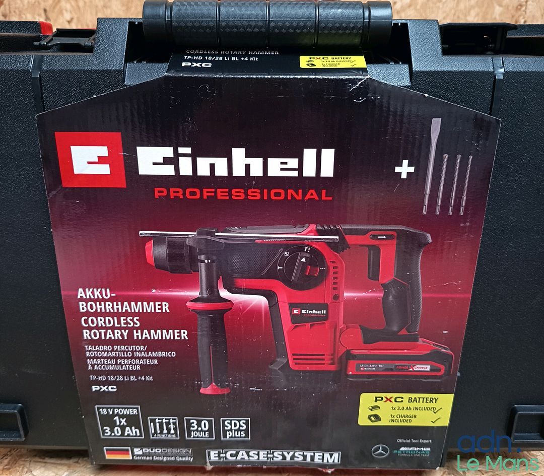 Pack marteau perforateur sans fil EINHELL Professional TP-HD…