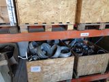many different types of tires on the shelves in the warehouse