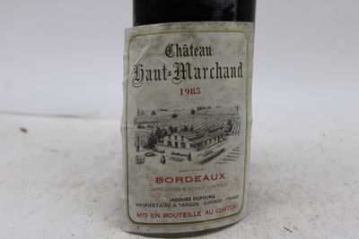 1985, Ch HAUT-MARCHAND, Bordeaux , 1 blle Voir photos pour l…