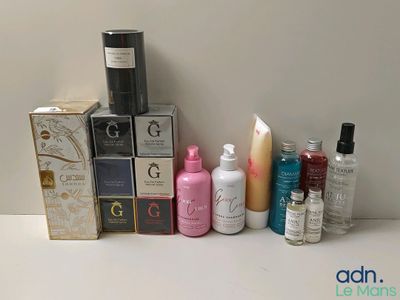 many different types of beauty products sitting on a table
