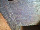 a close up of a piece of wood on the ground