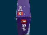 a purple box with a picture of a man riding a horse