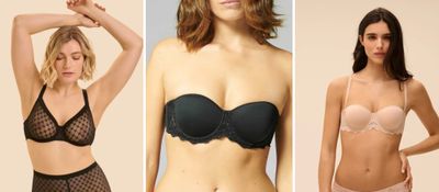 trois femmes en lingerie posant devant l'appareil photo et posant devant l'appareil photo