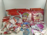 a lot of children ' s party supplies on the table