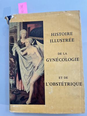 an old book with a picture of a woman and a man on it