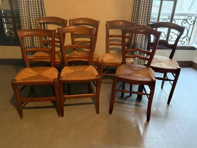 Chaises paillées, retrait à Bretenoux - 46