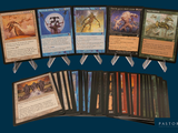 a lot of cards that are sitting on a table