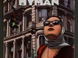 a picture of a comic book cover with a woman in a red dress
