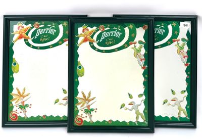 trois post-it verts et blancs ornés d'oiseaux et de fleurs