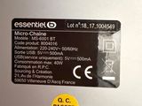 a close up of a cell phone with a label on it