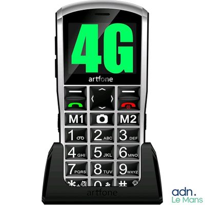 an image of a cell phone with a 4g display on the screen