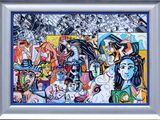 a painting of a group of people in a room