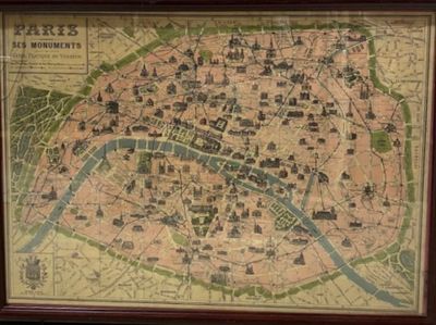 Carte de Paris et ses monuments