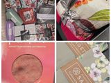 plusieurs photos représentant divers objets contenus dans une boîte