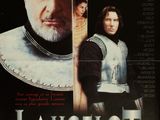 une vieille affiche de cinéma représentant un homme avec une épée devant lui