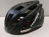 a close up of a bicycle helmet on a table