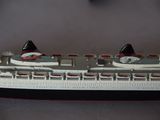 a model of a cruise ship on a table