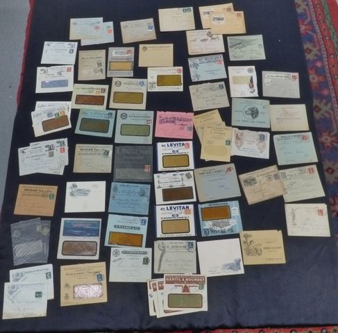 60 enveloppes commerciales illustrées