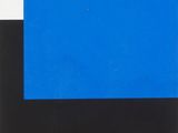 an image of a black and blue square with a white stripe