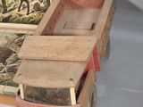 a wooden box with a picture of a deer in it