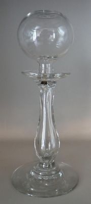 Lampe à huile de dentellière provençale en verre soufflé, "v…