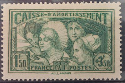 un timbre avec la photo de deux femmes