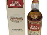 an image of a bottle of glen roths scotch whisky next to a box