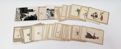 beaucoup de cartes avec des photos de personnes
