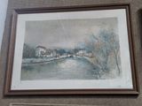 a picture of a painting on the wall of a house