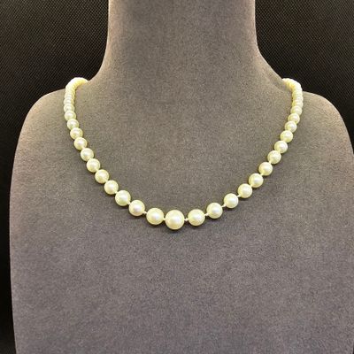 un collier de perles blanches sur un mannequin mannequin mannequin mannequin mannequin mannequin mannequin mannequin mannequin mannequin