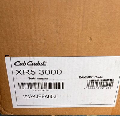 a box with a label on it that says xr3 3000