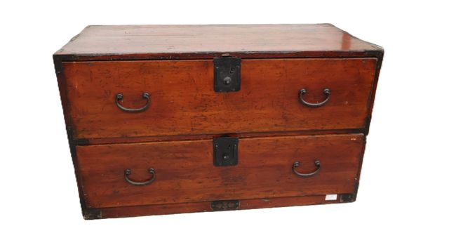 JAPON - Fin XIXe siècle - Isho-dansu (Cabinet à vêtements) en boi...