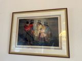a picture of a painting on the wall of a house