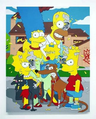 Matt Gondek Broken family Sérigraphie, signée, 2020