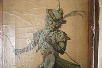 ELEGANT paravent à quatre feuilles, le recto figurant les si… (photo 4)