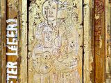 a picture of a painting on the wall of a building