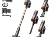 a close up of four different types of vacuum cleaners on a white background