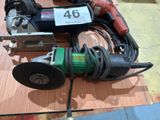 a picture of a corded sander and a sander on a table