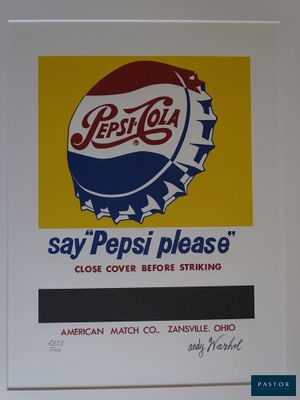 enseigne Pepsi Cola sur le mur d'un restaurant aux États-Unis