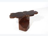 an image of a wooden table with a cross on it