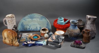 Lot de CERAMIQUES comprenant pichet Bonaud à Vallauris, cendrier poter - Photo 1