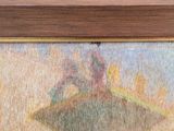 a picture of a painting on a wooden frame