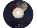 a cd with a disc label on it on a white surface