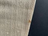 a close up of a piece of fabric on a table