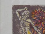 painting of a man and a woman with a flower in a vase