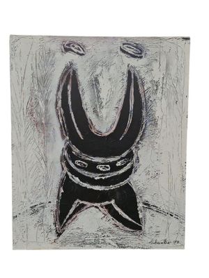 une image représentant un dessin en noir et blanc d'une tête de vache