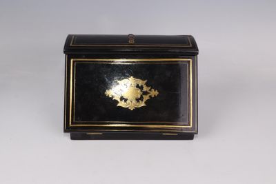 Écritoire en bois noirci et marqueterie de style Boulle en l…