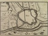 an old map of the town of loiz, with a river running through it